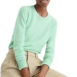 J.CREW Women’s Cashmere Classic-Fit Crewneck Sweater - Mint Green - XS